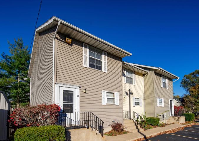 Front of townhome
