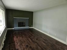 living room / wood fireplace