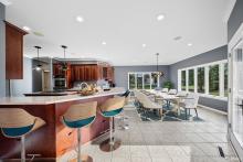 Virtually staged breakfast bar