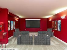 Lower theater room