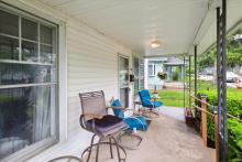 Welcoming front porch
