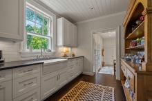 Pantry Area with Farmhouse Sink