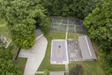 Tennis Courts with Basketball Hoops