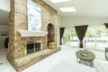 Double Sided Fireplace