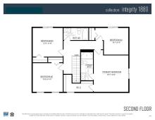 Standard floor plan layout.