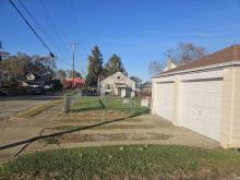 garage and back yard