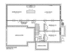 Lower level floor plan
