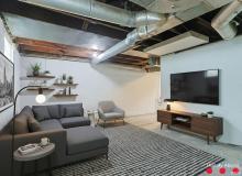 Digitally Staged Basement