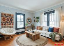 Digitally Staged Living Room