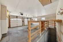 Garage with separate basement entrance