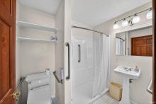 Main-floor primary bathroom