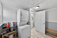 Mudroom with laundry