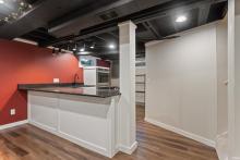 Basement wet bar/kitchen area
