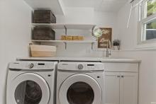 Laundry room with sink