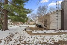 Sidewalk to backyard and patio